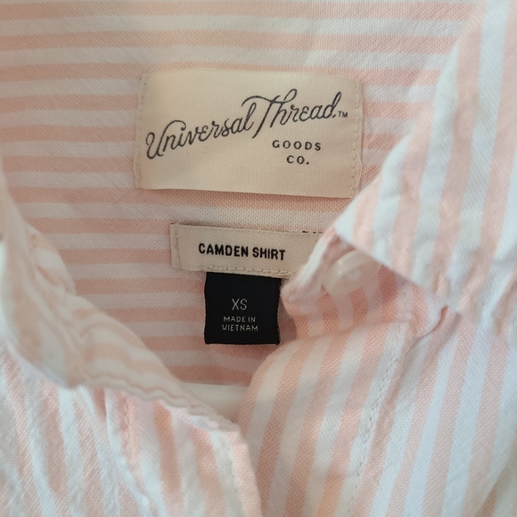 Pink Striped Button Up - Picture 2 of 2